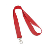 Тесьма с карабином для беджа "94405", Hiidea красный цвет, КИТАЙ