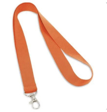 Тесьма с карабином для беджа "94405", Hiidea оранжевый цвет, КИТАЙ