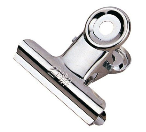 Зажим для бумаг «Бульдог», 38 мм, металлический. Китай