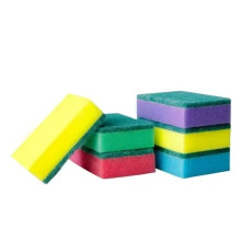 Губка 95*65 мм бытовая для мытья посуды Oceanica  (5шт+1шт).РФ