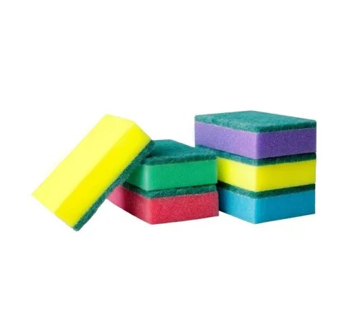 Губка 95*65 мм бытовая для мытья посуды Oceanica  (5шт+1шт).РФ