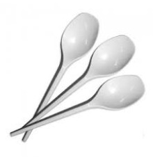 Ложка чайная пластик 12,5см (100шт/уп) полистирол. РФ