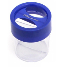 Скрепочница магнитная Deli пласт, прозрачная на 2 секции, Китай