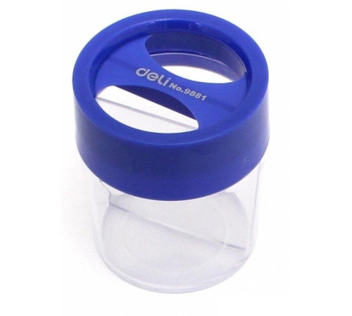 Скрепочница магнитная Deli пласт, прозрачная на 2 секции, Китай