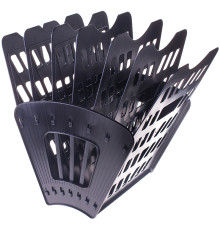 Модуль веерный вертик.-гориз. 4 отд. цв. черный. РБ