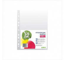 Файлы (папка карман)  А4  кристалл глянец (45 микрон) 100 шт/упак "Yesili:", РБ