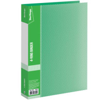 Папка на 4 кольца Berlingo "Diamond",  (D=25мм), 40мм, 700мкм, зеленая, РФ