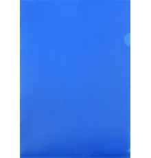 Папка-уголок А4 Berlingo,  180 мкм, прозрачная, синяя. РФ