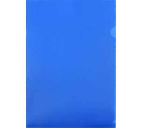 Папка-уголок А4 Berlingo,  180 мкм, прозрачная, синяя. РФ