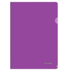 Папка-уголок А4 Berlingo, 180 мкм, прозрачная, фиолетовая. РФ