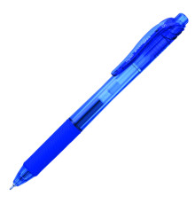 Ручка роллер "EnerGel-X" Pentel 0,7 мм,синий, стерж. пласт., прозр., Япония