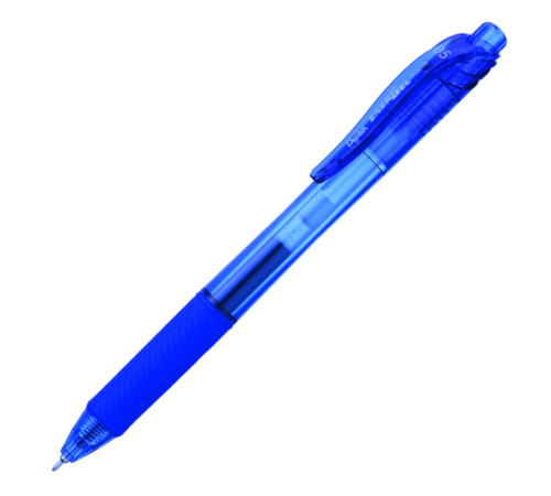 Ручка роллер "EnerGel-X" Pentel 0,7 мм,синий, стерж. пласт., прозр., Япония
