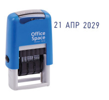 Датер OfficeSpace буквенный русский,пластик, ленточный 1стр., 3мм,  Китай