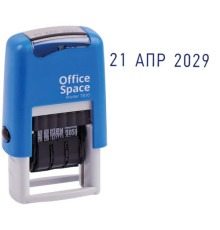 Датер OfficeSpace буквенный русский,пластик, ленточный 1стр., 3мм,  Китай