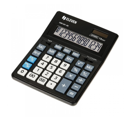 Калькулятор 14р.Eleven Business Line черный/серый 205х155х35мм. Китай