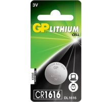 Батарейка литиевая CR1616 GP Lithium CR1616 5BP (Эл.питания) , Польша,