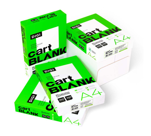 Бумага   A4, "Cartblank Digi", 200 листов, 200г/м.РФ