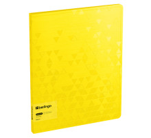 Папка 40 файлов Berlingo "Neon"пласт., желтый неон с внутр. карманом 1000мкм, РФ