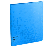 Папка 40 файлов Berlingo "Neon"пласт., голубой,с внутр. карманом 1000мкм, РФ