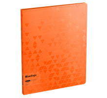 Папка 40 файлов Berlingo "Neon"пласт., оранжевый неон,с внутр. карманом 1000мкм, РФ