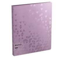 Папка 40 файлов Berlingo "Metallic"пласт., сиреневый металлик, с внутр.карманом1000мкм, РФ