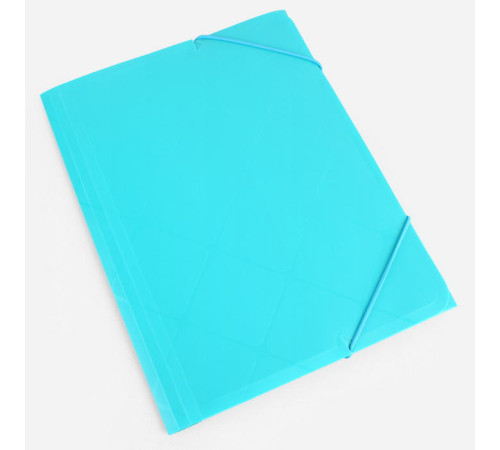 Папка на резинках А4, голубая Diamond Darvish , пласт. 300мкм, Иран