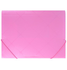 Папка на резинках А4  розовая Diamond Darvish , пласт. 300мкм, Иран