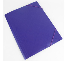 Папка на резинках А4 фиолетовая Diamond Darvish, пласт. 300мкм, Иран
