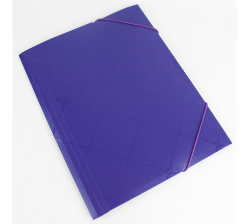Папка на резинках А4 фиолетовая Diamond Darvish, пласт. 300мкм, Иран