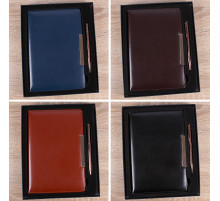 Набор подарочный ежедневник  А5+ручка обложка к/з цвет ассорти, Китай