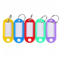 Брелок для ключей 51 мм,пласт. ассорти с бум.вкладышем. Китай