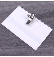 Бейдж с зажимом и булавкой Дарвиш  90*55мм . Китай