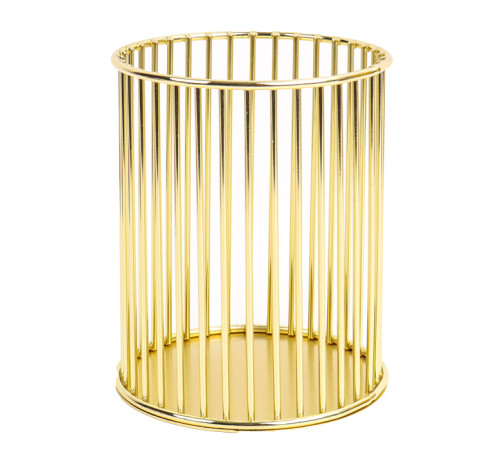 Стакан металлический для канцелярских принадлежностей, золото Darvish, Китай