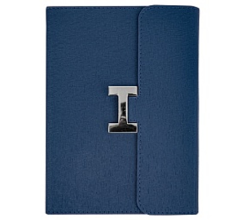 Ежедневник А5 Darvish, недатиров. 112л обложка кож.зам. синий, с застёжкой,Китай