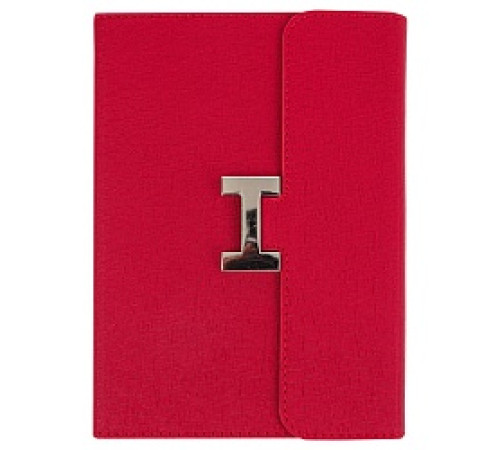 Ежедневник А5 Darvish, недатиров. 112л обложка кож.зам. красный, с застёжкой, Китай