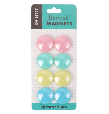 Магниты для доски диам. 30 мм "Darvish" 8шт/уп, Китай
