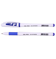 Ручка гелевая синяя "Darvish" корпус белый, Китай