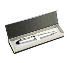 Ручка подар. шарик/поворот. "Darvish" синий стерж., корпус серебристый в футляре. Китай