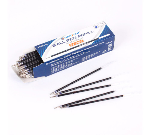 Стержень шар. 107мм синий на масляной основе "Darvish", узел-0,7 мм, игольчатый ст.,Китай