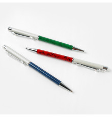 Ручка подар. син. "Darvish" корпус метал. цветной со стразами, Китай