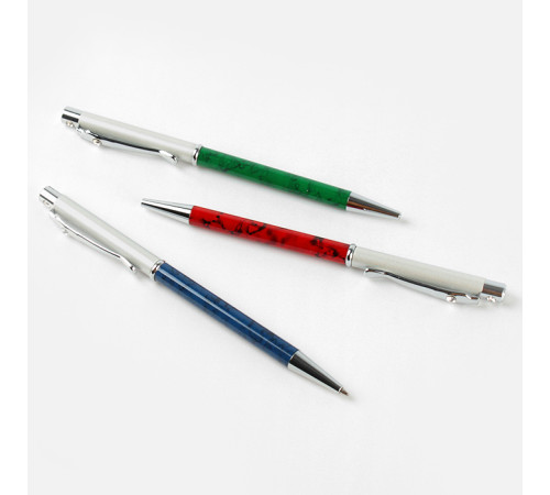 Ручка подар. син. "Darvish" корпус метал. цветной со стразами, Китай