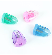 Точилка пласт. "Darvish" ассорти с контейнером, Китай