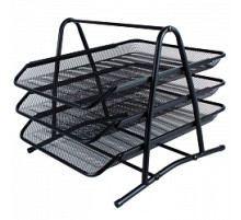 Лоток горизонтальный металл. черный на 3 лотка Darvish 280*250*300мм, Китай