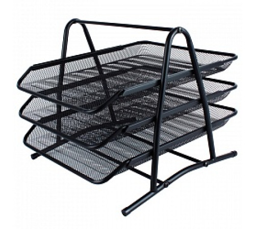 Лоток горизонтальный металл. черный на 3 лотка Darvish 280*250*300мм, Китай