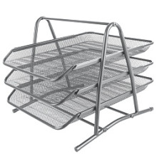 Лоток горизонтальный металл. серебро на 3 лотка Darvish 280*250*300мм, Китай