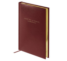 Ежедневник А5, 136 л., недатированный, кожзам, золотой срез,"Dallas", коричневый, Китай