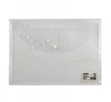 Папка конверт на кнопке  А4 "Deli" прозр.,180 мкм, Китай