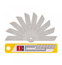 Лезвия 18 мм для ножей DELI, сталь цв. серебро,в пластиковом пенале, 10шт./уп.,Китай