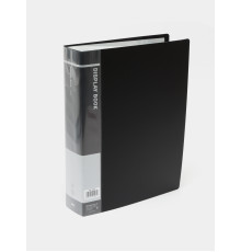 Папка 100 файлов A4, Deli,  64мм, 1,05мм, черная, Китай