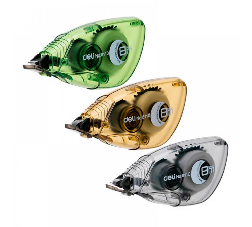 Корректирующая лента  роллер 5мм*8 м  в блист. ДЕЛИ, Китай